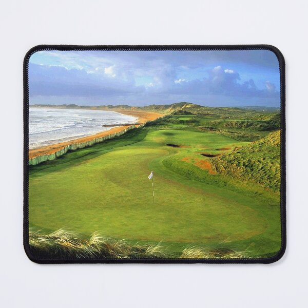 Artikelvorschau, Erstes Loch in Doonbeg, Irland entworfen und verkauft von Terry Huey.