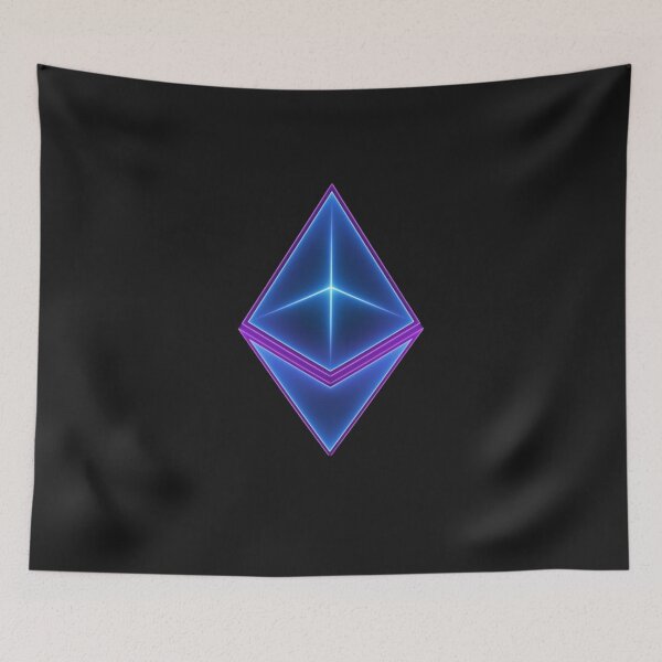Item preview, Neon Ethereum Crypto T-Shirt designed and sold by Funny-Tees4U.