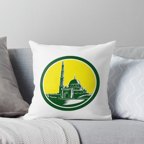 Aperçu de l'œuvre Putra Mosque Woodcut Retro créée et vendue par patrimonio.