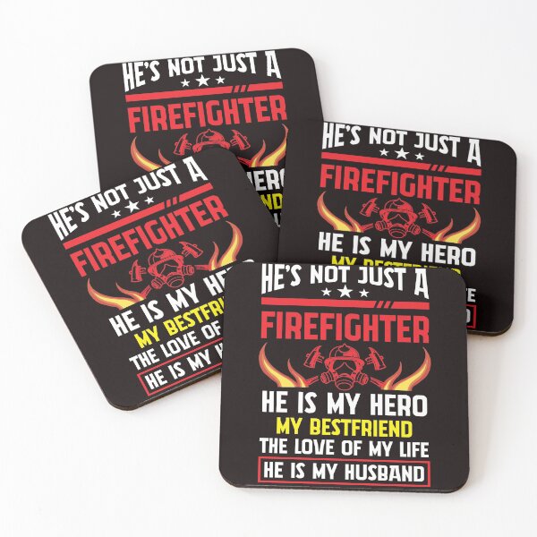 Item preview, Firefighter Wife Courage Fire Brigade Husband Proud Love designed and sold by MagicSD Designs.