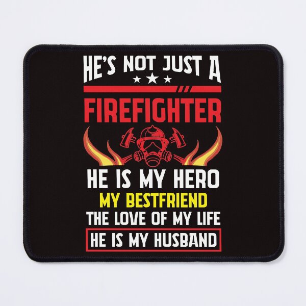 Item preview, Firefighter Wife Courage Fire Brigade Husband Proud Love designed and sold by MagicSD Designs.