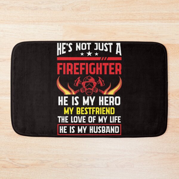 Item preview, Firefighter Wife Courage Fire Brigade Husband Proud Love designed and sold by MagicSD Designs.