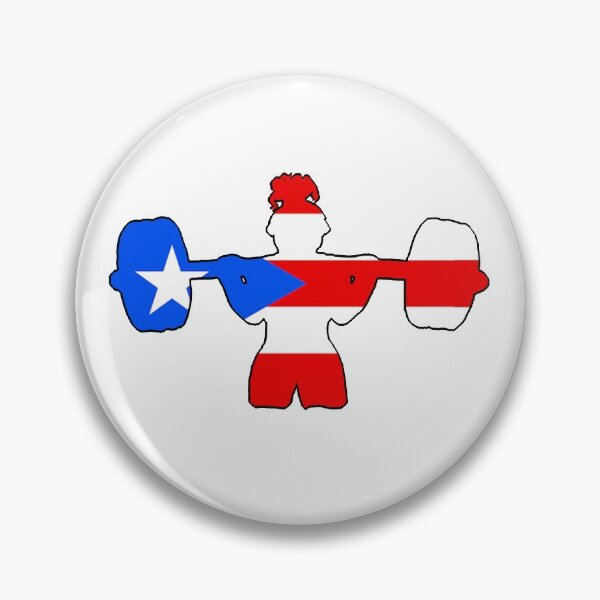 Item preview, Woman Weightlifter Puerto Rico Flag designed and sold by VickyGood.