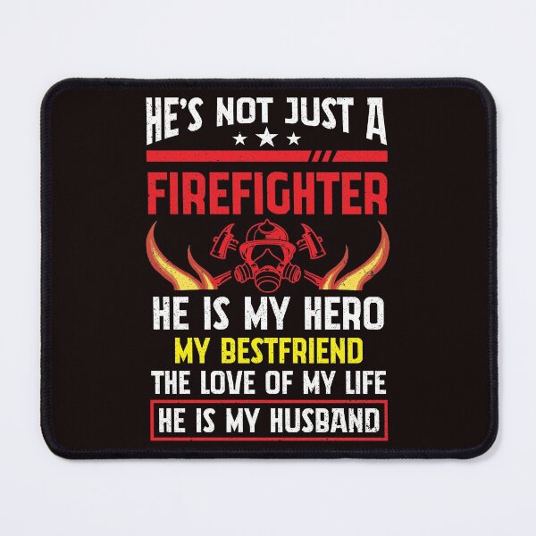 Item preview, Firefighter Wife Courage Fire Brigade Husband Proud Love designed and sold by MagicSD Designs.