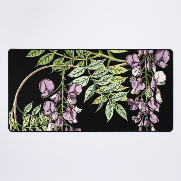 Item preview, Beautiful Purple Lilac Wisteria Plant Vintage Illustration designed and sold by TrulyEpoque.