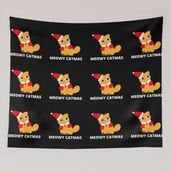 Item preview, Meowy Catmas Christmas Cat designed and sold by PRB1989.
