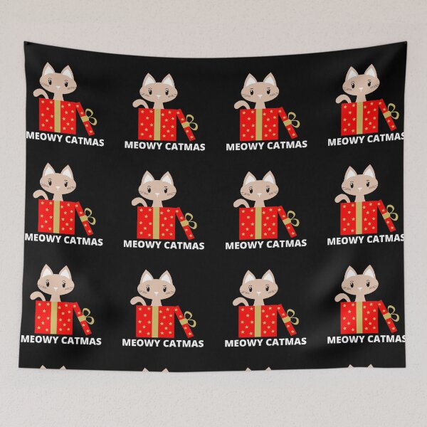 Item preview, Meowy Catmas Christmas Cat designed and sold by PRB1989.