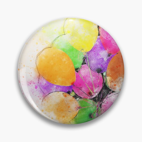 Item preview, Watercolor colorful balloons art designed and sold by NoahDea.