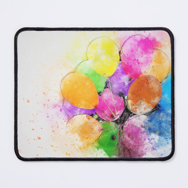 Item preview, Watercolor colorful balloons art designed and sold by NoahDea.