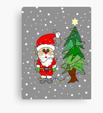 Playful Santa Canvas Print
