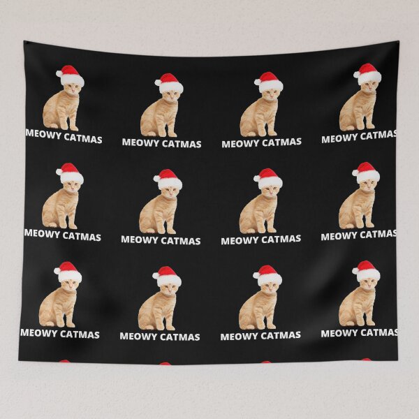 Item preview, Meowy Catmas Christmas Cat designed and sold by PRB1989.