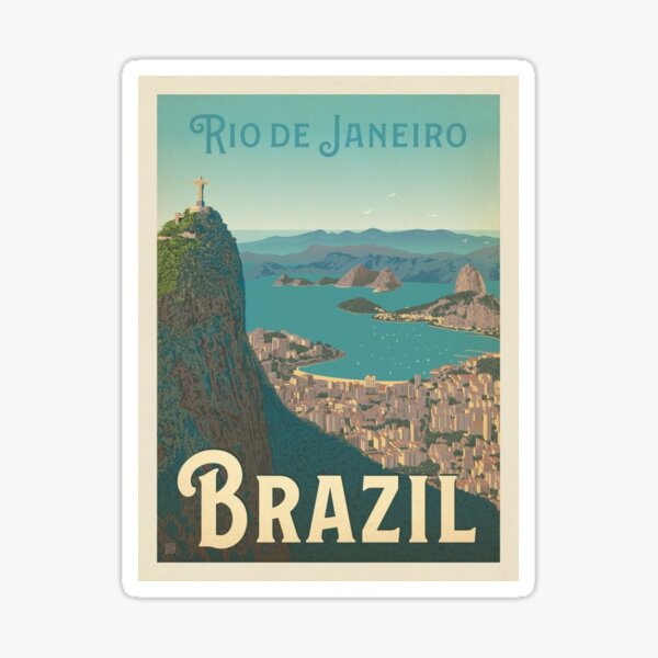 Vintage Brazil Massive  Sticker