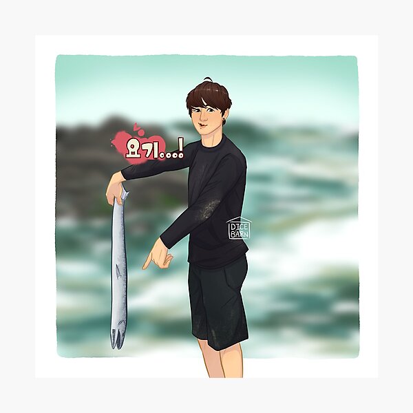 Item preview, Jungkook with Dead Fish designed and sold by DiceBarn.