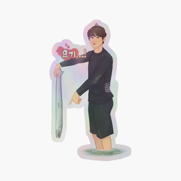 Artikelvorschau, Jungkook mit totem Fisch entworfen und verkauft von DiceBarn.