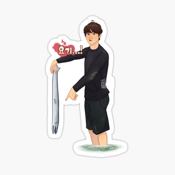 Item preview, Jungkook with Dead Fish designed and sold by DiceBarn.
