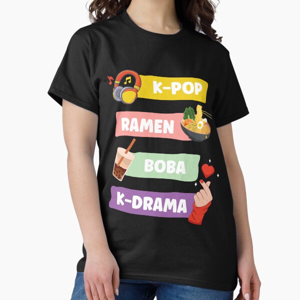 Item preview, K-pop Ramen Boba K-Drama South Korean Fans Gift designed and sold by zenpatterns.