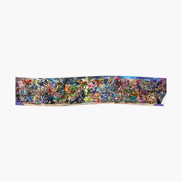 All characters including Sora Original Art Official One Poster