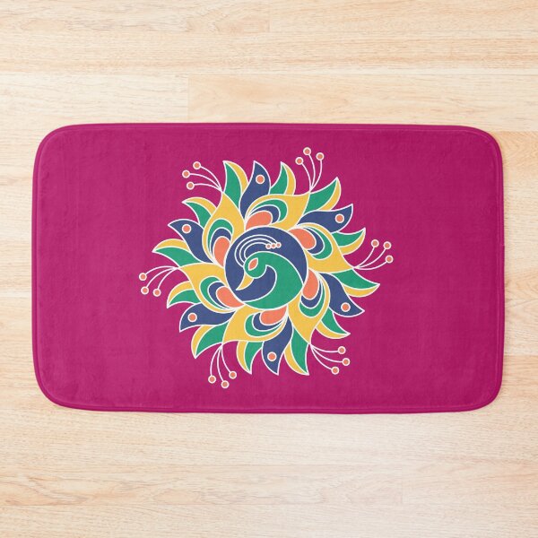 Item preview, Heritage India Peacock Hand block Motif  designed and sold by Festive Bug.