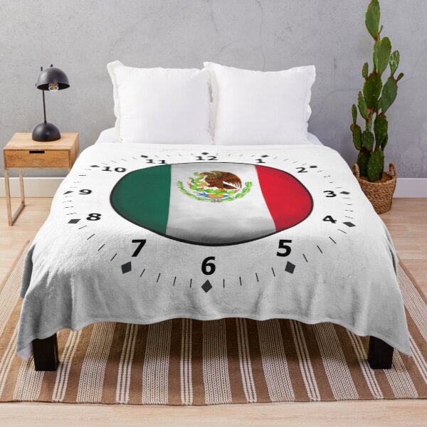Aperçu de l'œuvre horloge drapeau mexicain créée et vendue par ZiphGames.
