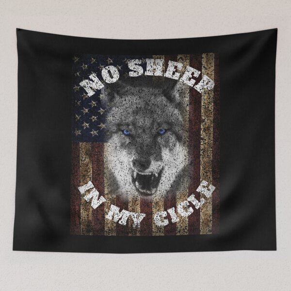 Item preview, No Sheep In My Circle, American flag designed and sold by TrendyRBTrinks.