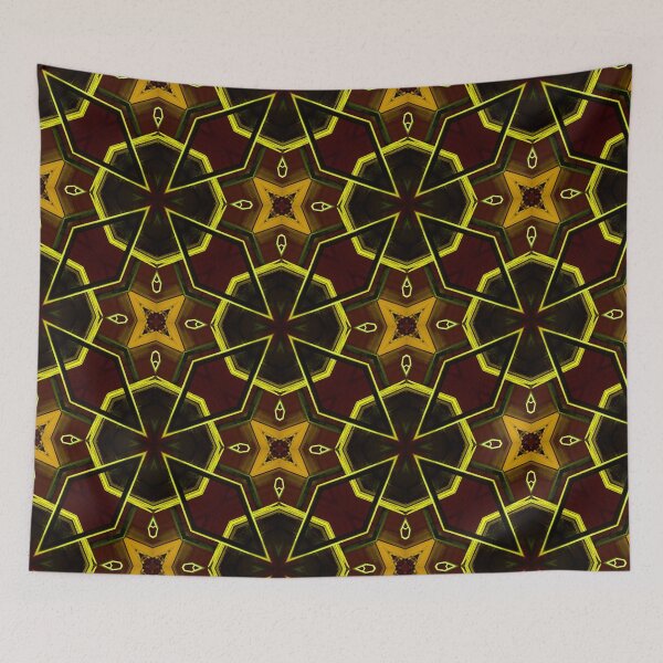Item preview, Black, yellow and brown geometric abstract by Code03. Cool designs by Code03. designed and sold by Code03.
