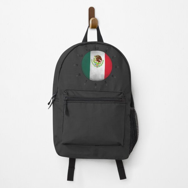 Item preview, mexican flag clock designed and sold by ZiphGames.