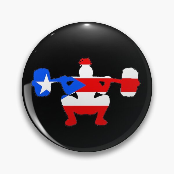 Item preview, Squat Woman Weightlifter Puerto Rico Flag designed and sold by VickyGood.