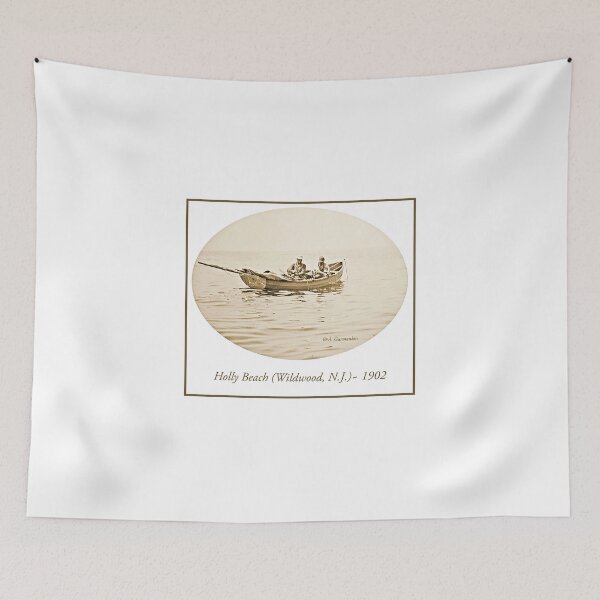 Item preview, Fishermen off of Wildwood, NJ, 1902 designed and sold by AMacGPhilly.