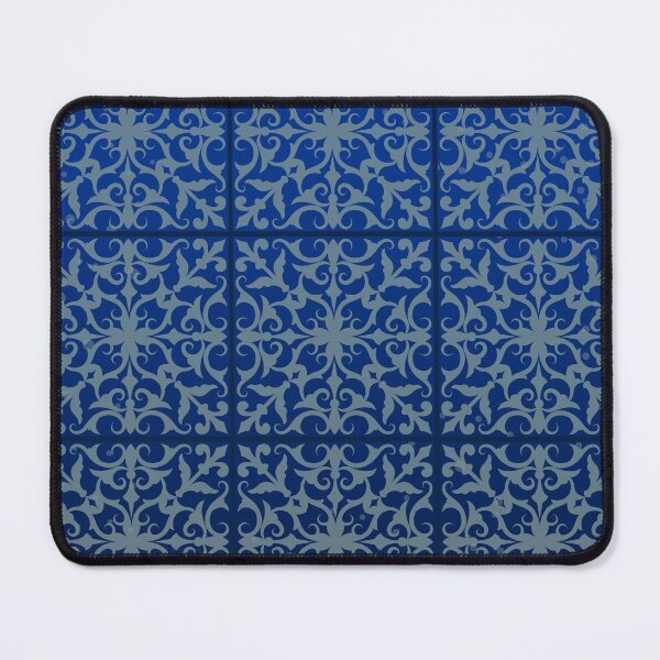 Item preview, Geometric Designs in Blue & Grey Pattern designed and sold by AdoptKM.