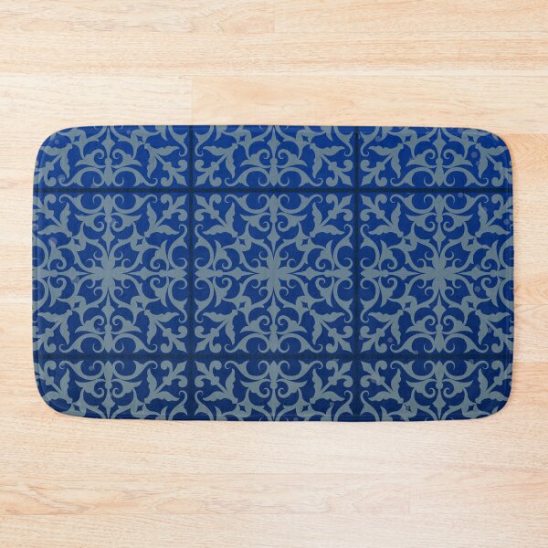 Item preview, Geometric Designs in Blue & Grey Pattern designed and sold by AdoptKM.