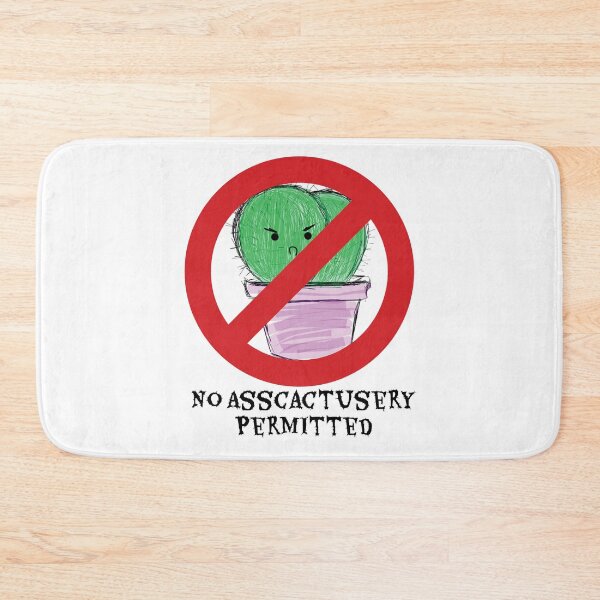 Item preview, No Asscactusery Permitted! designed and sold by Sparabel Productions.