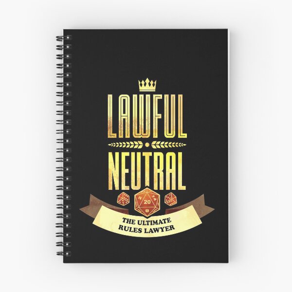 Item preview, Lawful Neutral: The Ultimate Rules Lawyer designed and sold by D20Tees.