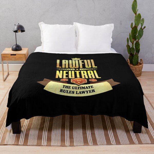 Item preview, Lawful Neutral: The Ultimate Rules Lawyer designed and sold by D20Tees.