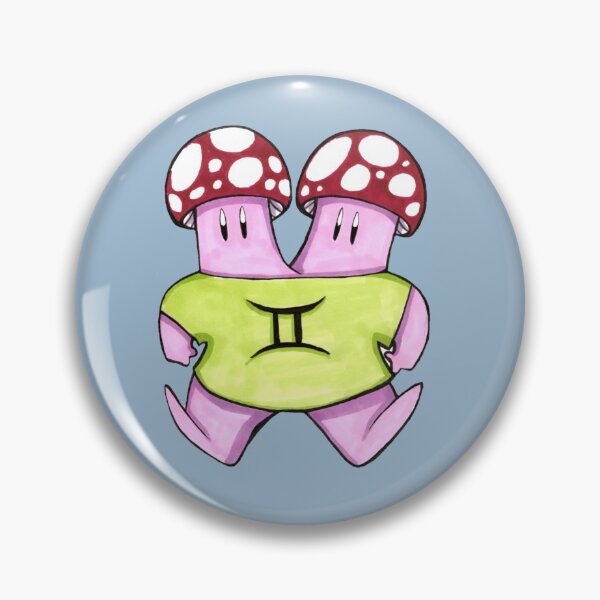 Item preview, Zodiac mushroom Gemini designed and sold by TrixelthePixel.