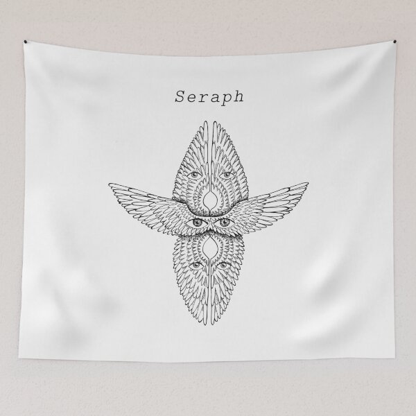Item preview, seraph seraphim angel ink illustration designed and sold by indiVisibl.