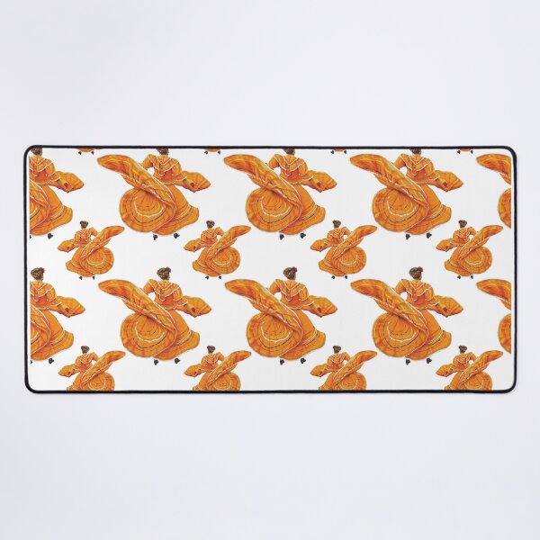 Item preview, Orange Ballet Folklórico Dancers Pattern (Baile Folklórico) designed and sold by Ivan Ramirez.