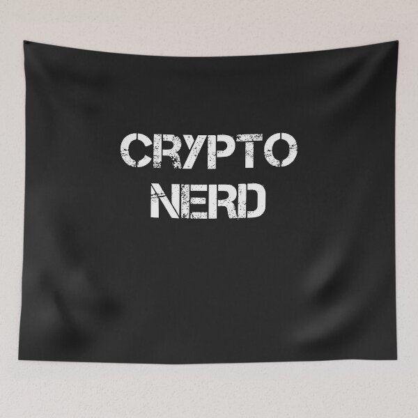 Item preview, Rrypto Nerd Cryptocurrency Design designed and sold by Funny-Tees4U.
