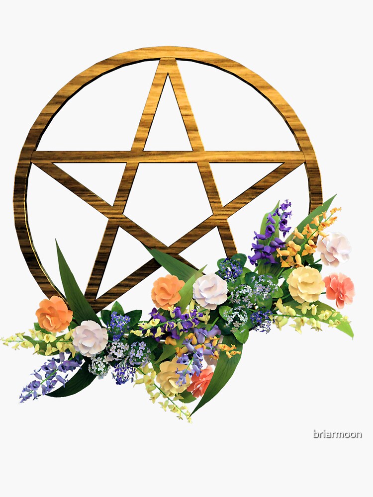 Limited Edition Flowers & Pentacle Collection - Design Nine by briarmoon