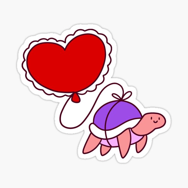 Item preview, Heart Balloon Turtle designed and sold by SaradaBoru.