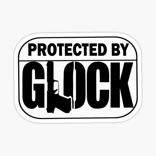 protected by glock Sticker