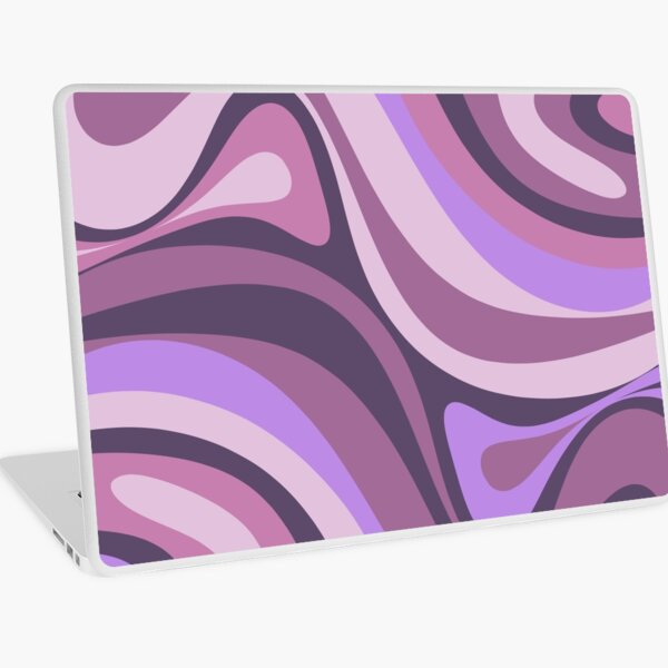 Item preview, New Groove Retro Liquid Swirl Abstrait Violet Lavande Violet designed and sold by kierkegaard.