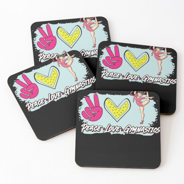 Item preview, Love Peace and Gymnastics and Sport Acrobatic Gymnast   designed and sold by Rzelemenz.