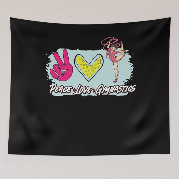 Item preview, Love Peace and Gymnastics and Sport Acrobatic Gymnast   designed and sold by Rzelemenz.