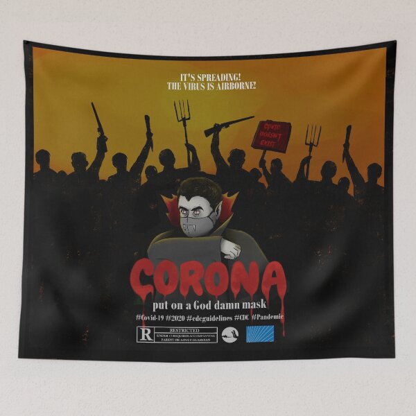Item preview, 80's HORROR POSTER CORONA VIRUS designed and sold by NVINY.