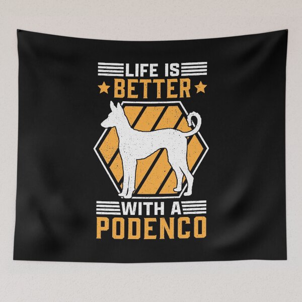 Item preview, Life with Podenco Spanish Hound Gift designed and sold by madgrfx.