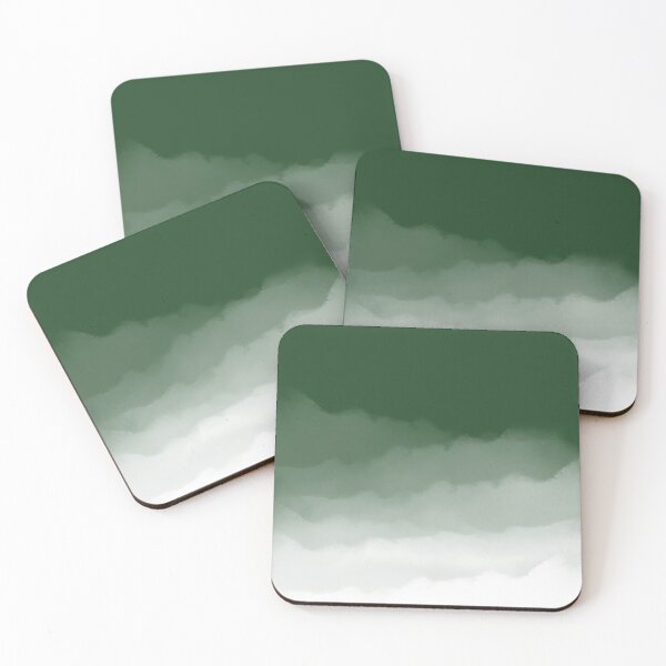 Item preview, Forest Green Watercolor Ombre (green/white) designed and sold by Design Minds Boutique.