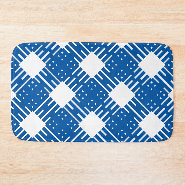 Item preview, Criss Cross Angled Dash Line Pattern 2 in Blue designed and sold by Neil Feigeles.