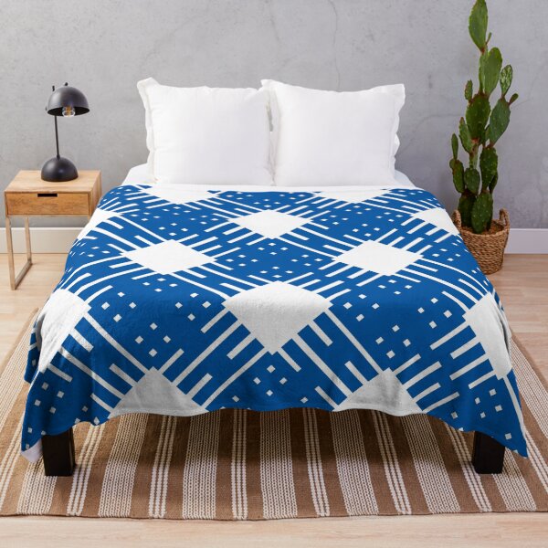 Item preview, Criss Cross Angled Dash Line Pattern 2 in Blue designed and sold by Neil Feigeles.