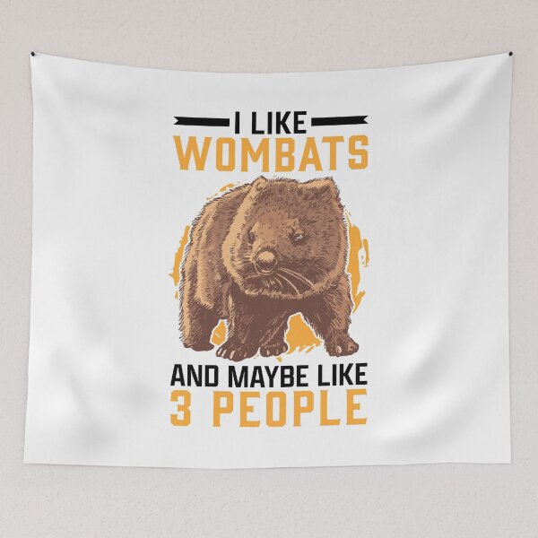 Item preview, I like wombat marsupial australia travel designed and sold by madgrfx.