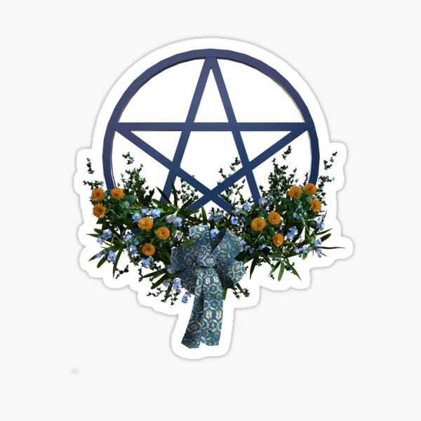 Limited Edition Flowers & Pentacle Collection - Design Ten Sticker